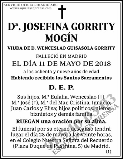Josefina Gorrity Mogín